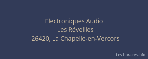Electroniques Audio