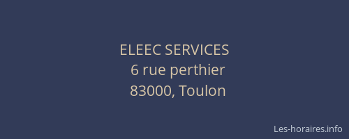 ELEEC SERVICES