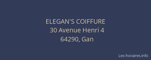 ELEGAN'S COIFFURE
