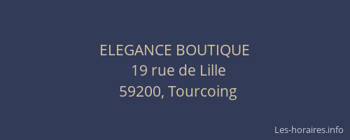 ELEGANCE BOUTIQUE