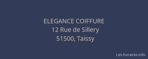 ELEGANCE COIFFURE