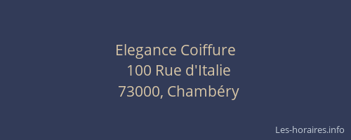 Elegance Coiffure