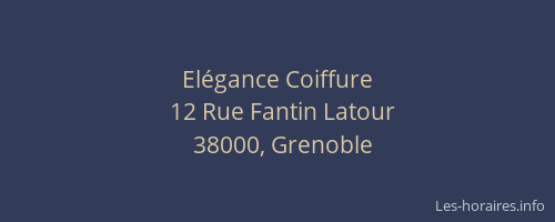 Elégance Coiffure