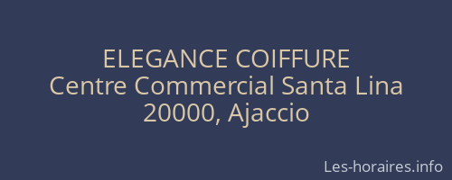 ELEGANCE COIFFURE