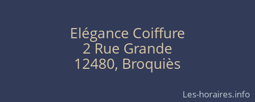 Elégance Coiffure