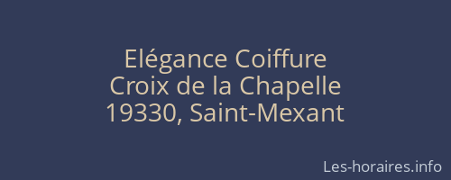 Elégance Coiffure