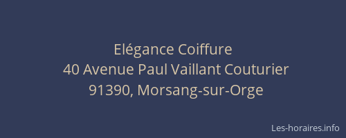 Elégance Coiffure