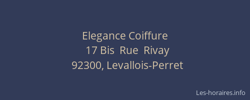 Elegance Coiffure
