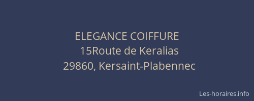ELEGANCE COIFFURE