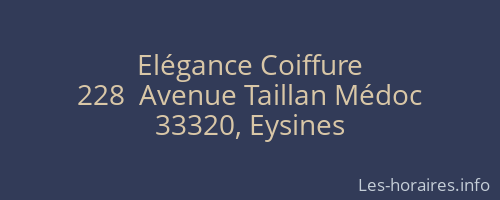 Elégance Coiffure