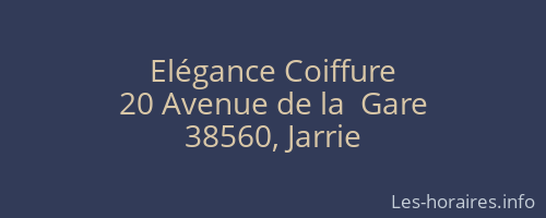 Elégance Coiffure