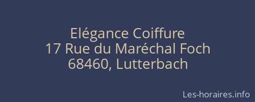 Elégance Coiffure