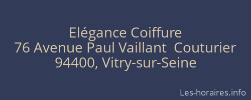 Elégance Coiffure