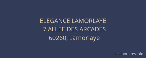 ELEGANCE LAMORLAYE