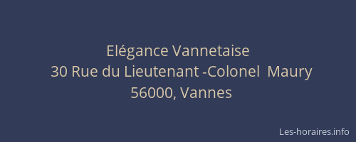 Elégance Vannetaise