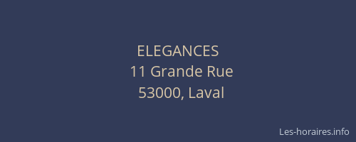 ELEGANCES