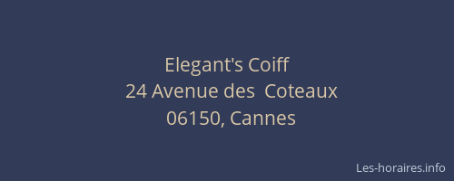 Elegant's Coiff