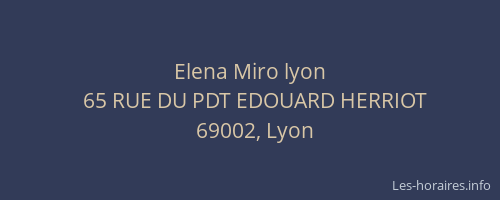 Elena Miro lyon