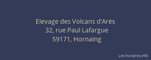 Elevage des Volcans d'Arés