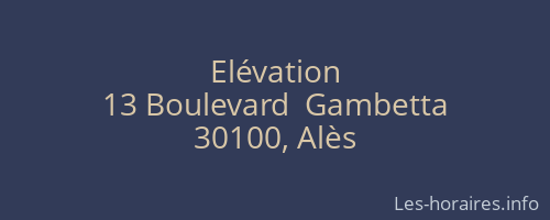 Elévation