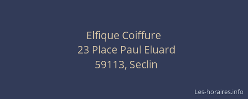 Elfique Coiffure