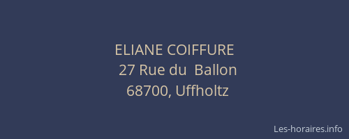 ELIANE COIFFURE