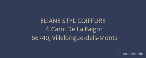 ELIANE STYL COIFFURE