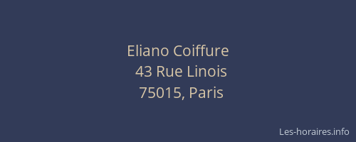 Eliano Coiffure