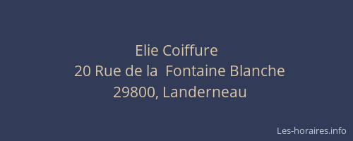 Elie Coiffure