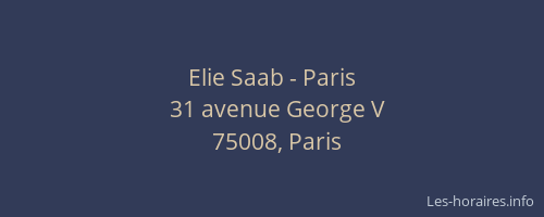 Elie Saab - Paris