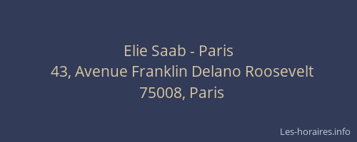 Elie Saab - Paris