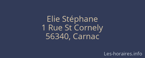 Elie Stéphane