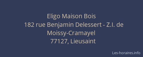 Eligo Maison Bois