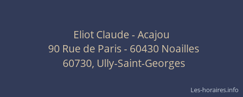 Eliot Claude - Acajou