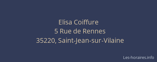 Elisa Coiffure