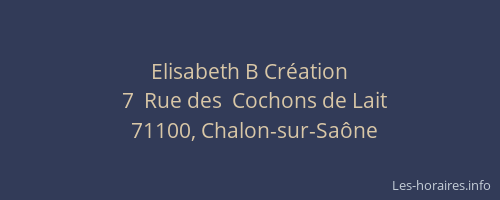 Elisabeth B Création