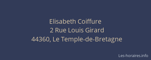 Elisabeth Coiffure