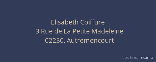 Elisabeth Coiffure