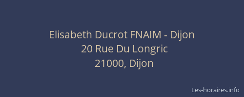 Elisabeth Ducrot FNAIM - Dijon