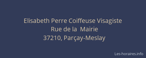 Elisabeth Perre Coiffeuse Visagiste