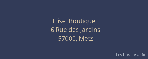 Elise  Boutique