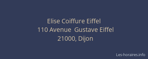 Elise Coiffure Eiffel