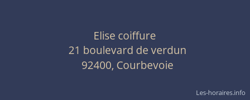 Elise coiffure
