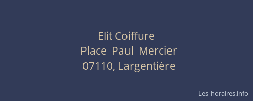 Elit Coiffure