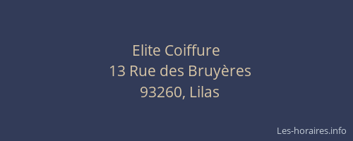 Elite Coiffure