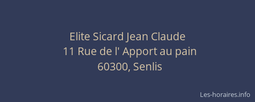 Elite Sicard Jean Claude