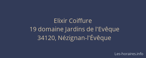 Elixir Coiffure
