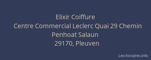 Elixir Coiffure