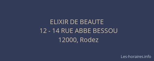 ELIXIR DE BEAUTE