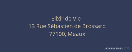 Elixir de Vie